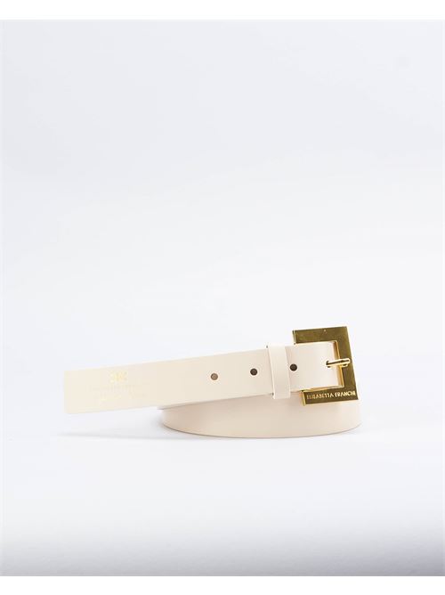 Leather belt with printed logo Elisabetta Franchi ELISABETTA FRANCHI | Belt | CT22S46E2CI4